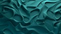 Abstract Blue Wavy Pattern - Organic Biomorphics In Dark Turquoise