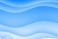 Abstract blue wavy soothing background