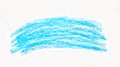 Abstract blue wax crayon hand drawing Royalty Free Stock Photo