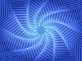 Abstract blue whirl background with star.