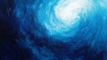 Abstract Blue Whirlpool Painting with Bright Light Royalty Free Stock Photo
