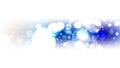 Abstract Blue and White Bokeh Lights Background Graphic Royalty Free Stock Photo
