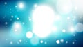 Abstract Blue and White Bokeh Lights Background Graphic Royalty Free Stock Photo