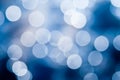 Abstract Blue And White Circular Bokeh Background