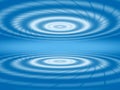 Abstract blue white concentric circles Royalty Free Stock Photo