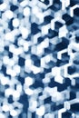 Abstract Blue White Cubes Pattern, Geometric Digital Background, Modern Tech, Portrait Images Generative AI Royalty Free Stock Photo