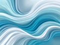Abstract Blue and White Flowing Waves Royalty Free Stock Photo