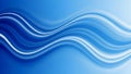 Abstract Blue and White Flowing Waves of Light Creating a Smooth Dynamic Background Texture Royalty Free Stock Photo