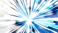 Abstract Blue and White Light Burst Background Royalty Free Stock Photo