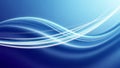 Abstract Blue and White Light Streaks Flowing and Swirling on a Gradient Background Royalty Free Stock Photo