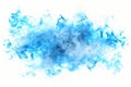 Abstract blue and white smoke cloud isolated on white background Royalty Free Stock Photo