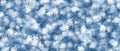 Abstract blue and white snowflakes pattern. Watercolor paint