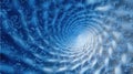 swirling blue abstract vortex Royalty Free Stock Photo