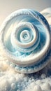 Abstract Blue and White Spiral Texture Design Royalty Free Stock Photo