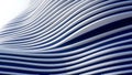 Abstract blue white wavy lines modern architecture background futuristic design for web banner Royalty Free Stock Photo