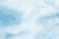 Abstract blue winter watercolor background. Sky pattern with snow Royalty Free Stock Photo