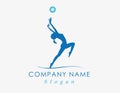 Gymnastic logo on a white background