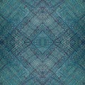 Abstract blue woven matt