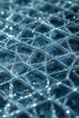 Abstract Blue Woven Mesh Pattern Digital Texture Grid, Portrait Images Generative AI Royalty Free Stock Photo