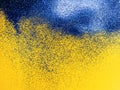 Abstract blue and yellow background. Bright background for your design Royalty Free Stock Photo