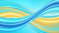 Abstract Blue and Yellow Flowing Wave Background Royalty Free Stock Photo
