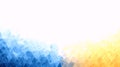 Abstract Blue and Yellow Geometric Polygonal Background Royalty Free Stock Photo