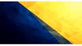Abstract Blue and Yellow Geometric Polygonal Background Royalty Free Stock Photo