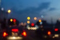 Abstract blur background, car traffic light in the city Royalty Free Stock Photo