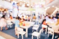 Abstract blur background crowd people in shopping mall for background, Vintage toned Royalty Free Stock Photo