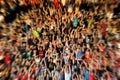 Abstract blur background of crowd of people Royalty Free Stock Photo