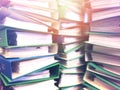 Abstract blur background of file stack at office Royalty Free Stock Photo