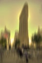 Abstract Blur Background Flatiron Building New York City Royalty Free Stock Photo