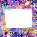 Abstract blur boke background with paper frame