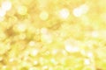 Abstract blur bokeh background, Let`s Celebrate with bright colored lights background. Pile of gold