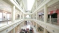 Abstract blur with bokeh and defocused shopping mall or department store