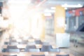 Abstract blur cafeteria. Blurred canteen dining hall Royalty Free Stock Photo