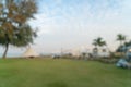 Abstract blur camping yard on beach for background Royalty Free Stock Photo