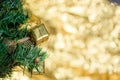 Abstract blur Christmas Tree bokeh background. Royalty Free Stock Photo