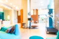 Abstract blur and defocus lobby decoration in hotel Royalty Free Stock Photo