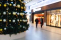 Abstract blur and defocused beautiful shopping mall and department store interior for background
