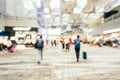 Abstract blur and defocused changi aiport terminal interior