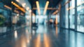 Abstract blur and defocused hospital corridor interior for background. Medical and healthcare concept. Royalty Free Stock Photo