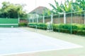 abstract blur empty tennis court