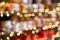 Abstract blur. Market of decor . Lots of christmas decoration in store. Christmas shopping for new year tree.