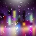 Abstract blur night city background Royalty Free Stock Photo