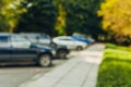 blur outdoor car parking lot bokeh background