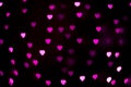 Abstract - blur pink heart lights - love sign