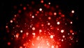 Abstract blur red bokeh background. Real dust particles with real lens flare stars. glitter lights. Merry Christmas and New Year Royalty Free Stock Photo