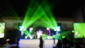 blur stage lights and spotlight lights on concert or event