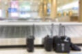 Abstract blur Suitcases and luggage band Royalty Free Stock Photo